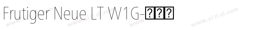 Frutiger Neue LT W1G字体转换